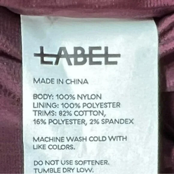 🌻NEW w/tag Label Go-To Bomber Jacket Marron Nylon Zip Front Long Sleeve Size L - Picture 8 of 9